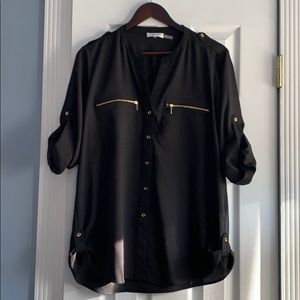 Calvin Klein black blouse